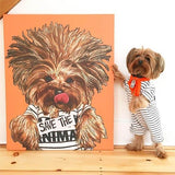 Custom Pet Art Canvas Wrap