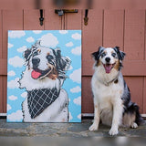 Custom Pet Art Canvas Wrap