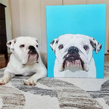 Custom Pet Art Canvas Wrap