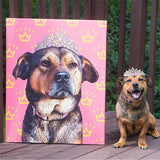 Custom Pet Art Canvas Wrap