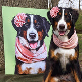 Custom Pet Art Canvas Wrap