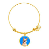 Custom Pet Art - Circle Bangle Bracelet