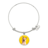 Custom Pet Art - Circle Bangle Bracelet