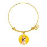 Custom Pet Art - Circle Bangle Bracelet