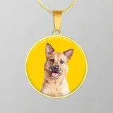 Custom Pet Art - Circle Necklace