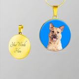 Custom Pet Art - Circle Necklace - Pop Your Pup!™