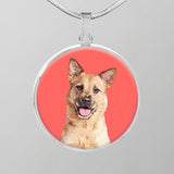 Custom Pet Art - Circle Necklace - Pop Your Pup!™