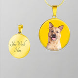 Custom Pet Art - Circle Necklace