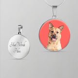 Custom Pet Art - Circle Necklace - Pop Your Pup!™