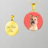 Custom Pet Art - Circle Necklace