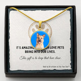 Custom Pet Art - Circle Necklace