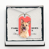 Custom Pet Art - Dog Tag Necklace