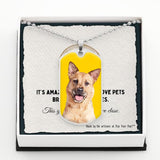 Custom Pet Art - Dog Tag Necklace