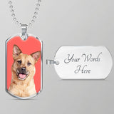 Custom Pet Art - Dog Tag Necklace - Pop Your Pup!™