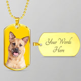 Custom Pet Art - Dog Tag Necklace