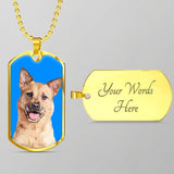 Custom Pet Art - Dog Tag Necklace - Pop Your Pup!™