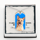 Custom Pet Art - Dog Tag Necklace