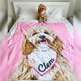 Custom Pet Art Fleece Blanket