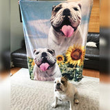 Custom Pet Art Fleece Blanket