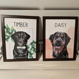 Custom Pet Art Framed Print