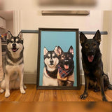 Custom Pet Art Framed Print