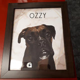 Custom Pet Art Framed Print