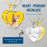 Custom Pet Art - Heart Necklace