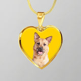 Custom Pet Art - Heart Necklace