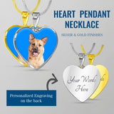 Custom Pet Art - Heart Necklace