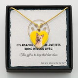 Custom Pet Art - Heart Necklace