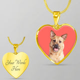 Custom Pet Art - Heart Necklace