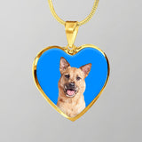 Custom Pet Art - Heart Necklace - Pop Your Pup!™