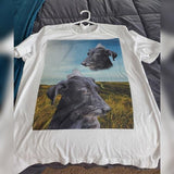 Custom Pet Art Mens Crew Neck T-shirt