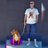 Custom Pet Art Mens V-neck