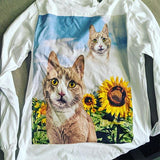 Custom Pet Art Uni-Sex Long Sleeve Shirt