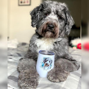 Custom Pet Art Wine Tumbler