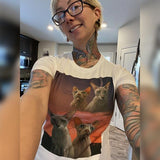 Custom Pet Art Women's Crew