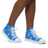 Custom Pet Art Womens High Top Canvas Shoes