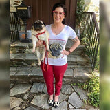 Custom Pet Art Women's V-neck