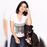 Custom Pet Art Women's V-neck