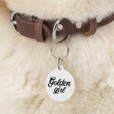 Golden Girl Pet Tag